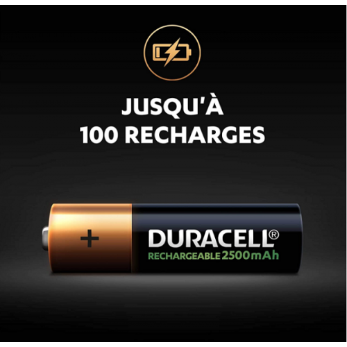 Duracell Aa Lr Pack De Piles Rechargeables Alcalines Mah